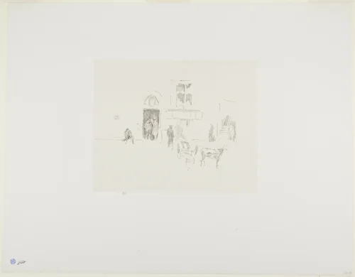 Gaiety Stage Door by James McNeill Whistler, print, 1879