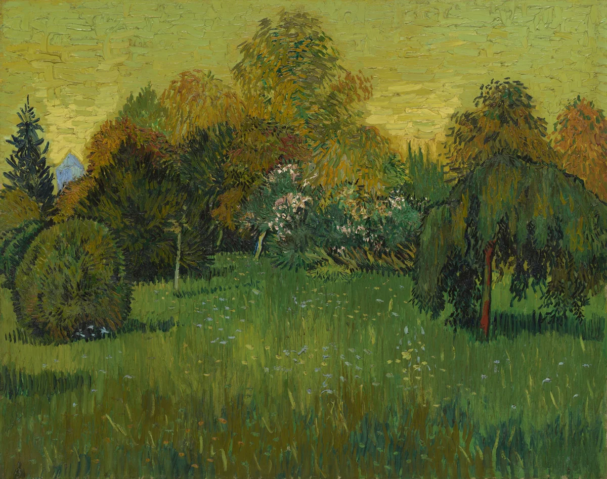 The Poet's Garden by Vincent van Gogh, painting, 1888