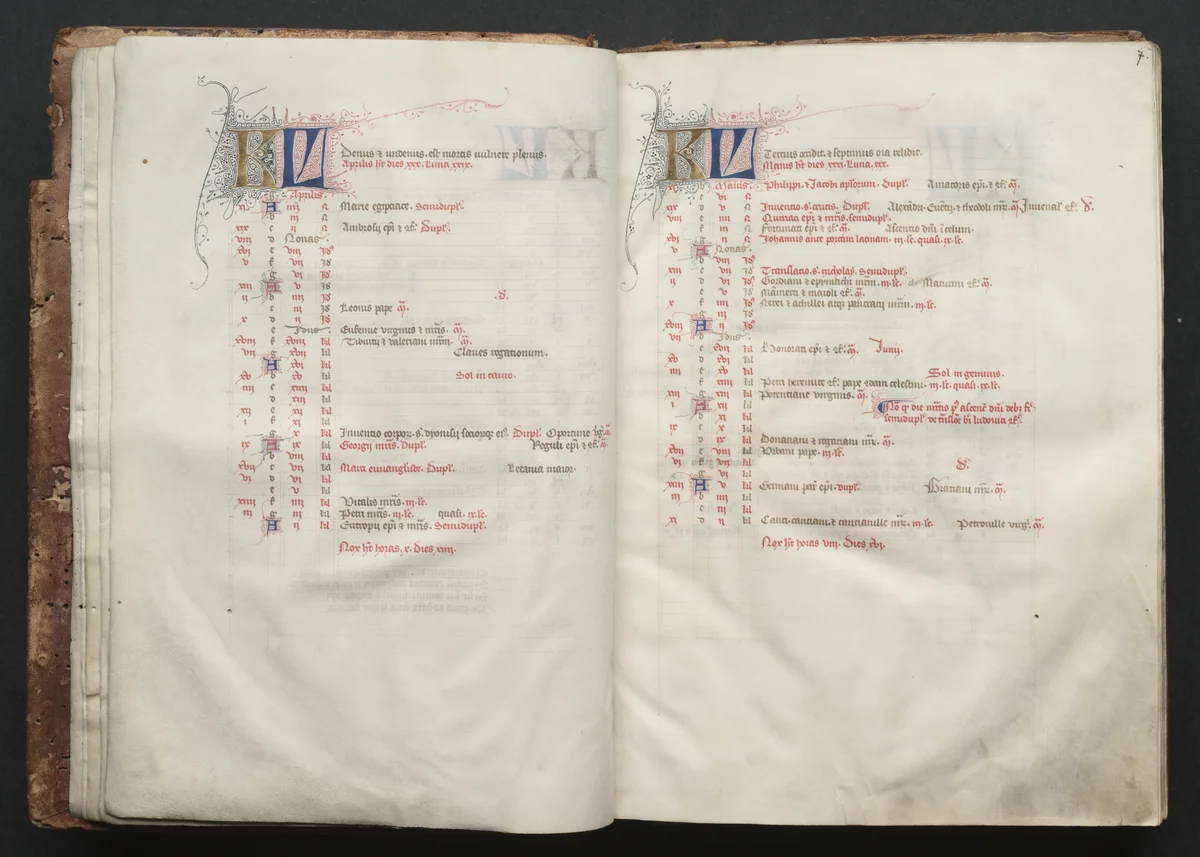 The Gotha Missal: Fol. 6v, Text by Master of the Boqueteaux, book, 1370-1380