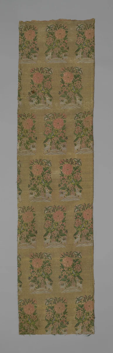 Panel (Dress Fabric) by Iran, textile, 1675-1700