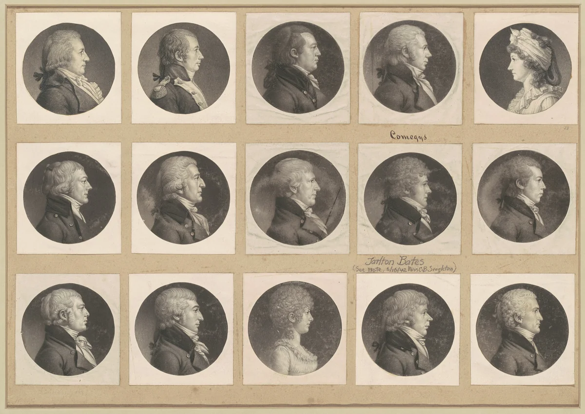 Saint-Mémin Collection of Portraits, Group 53 by Charles B. J. Févret de Saint-Mémin, volume, 1797-1803