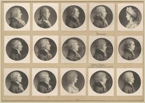 Saint-Mémin Collection of Portraits, Group 53 by Charles B. J. Févret de Saint-Mémin, volume, 1797-1803