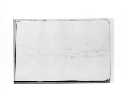 Port Havey (?) (from Sketchbook) by Albert Bierstadt, artwork, 1890