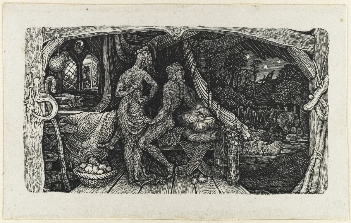 The Chamber Idyll by Edward Calvert, print, 1831