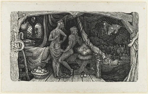 The Chamber Idyll by Edward Calvert, print, 1831