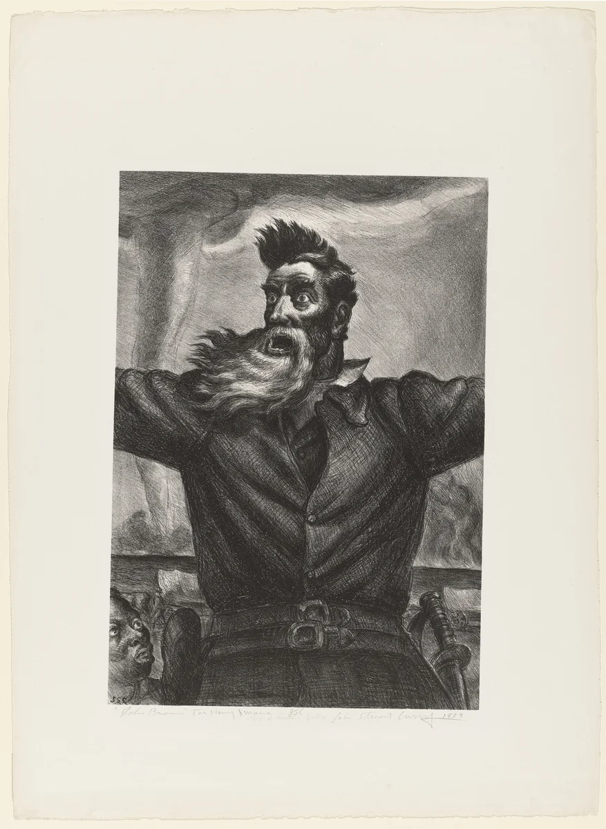 John Brown by John Steuart Curry, print, 1939