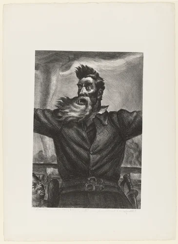 John Brown by John Steuart Curry, print, 1939