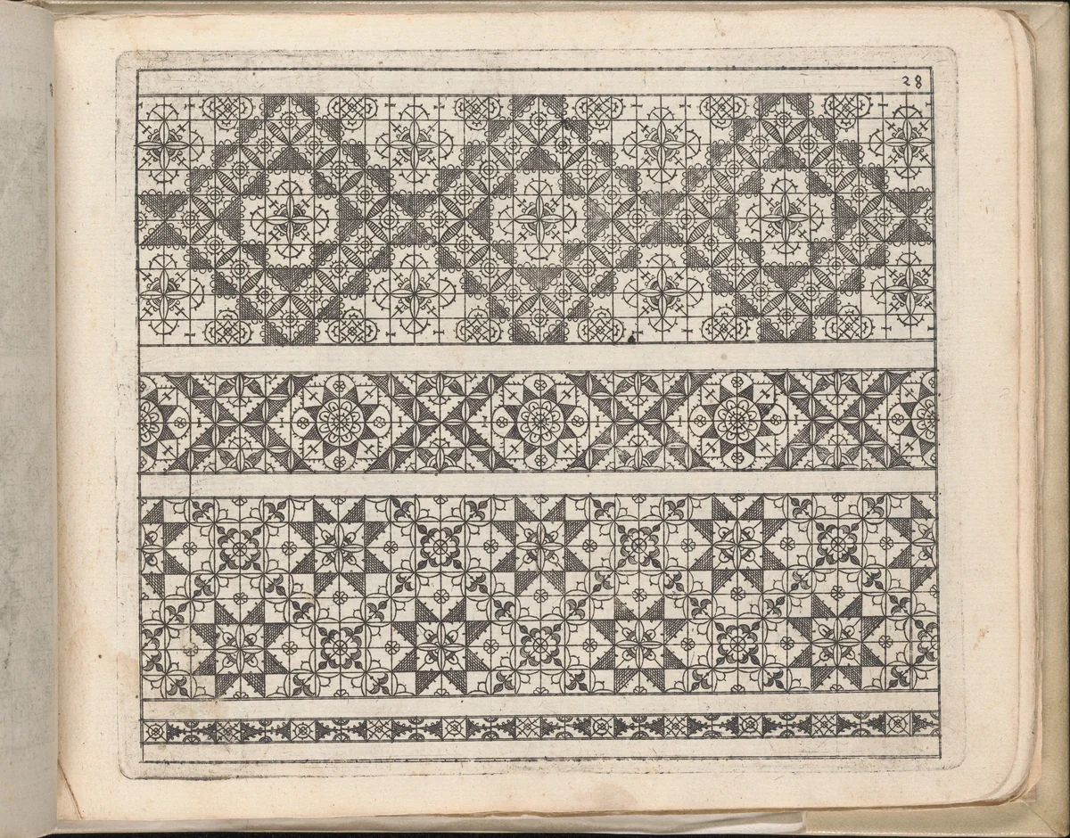 Schön Neues Modelbuch (Page 33 recto) by Johann Sibmacher, book, 1597
