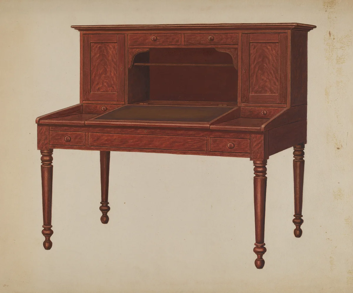 Desk by Frank Wenger, index of american design, 1937