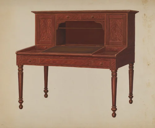 Desk by Frank Wenger, index of american design, 1937