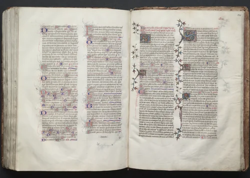 The Gotha Missal: Fol. 143v Text by Master of the Boqueteaux, book, 1370-1380