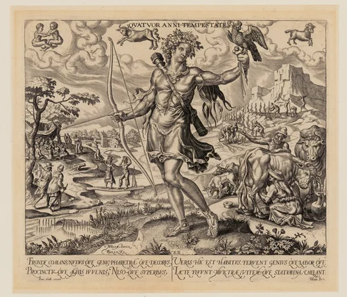 Spring, from The Four Seasons by Philips Galle, print, 1563