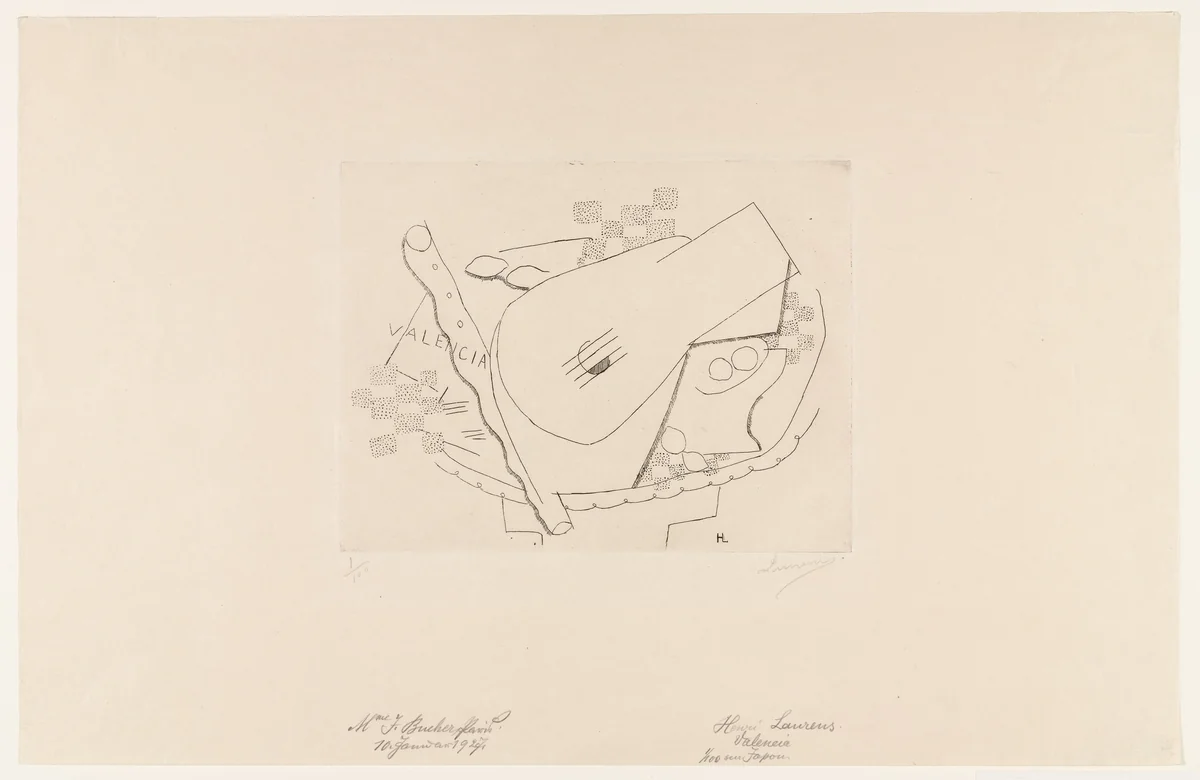 Valencia by Henri Laurens, print, 1927