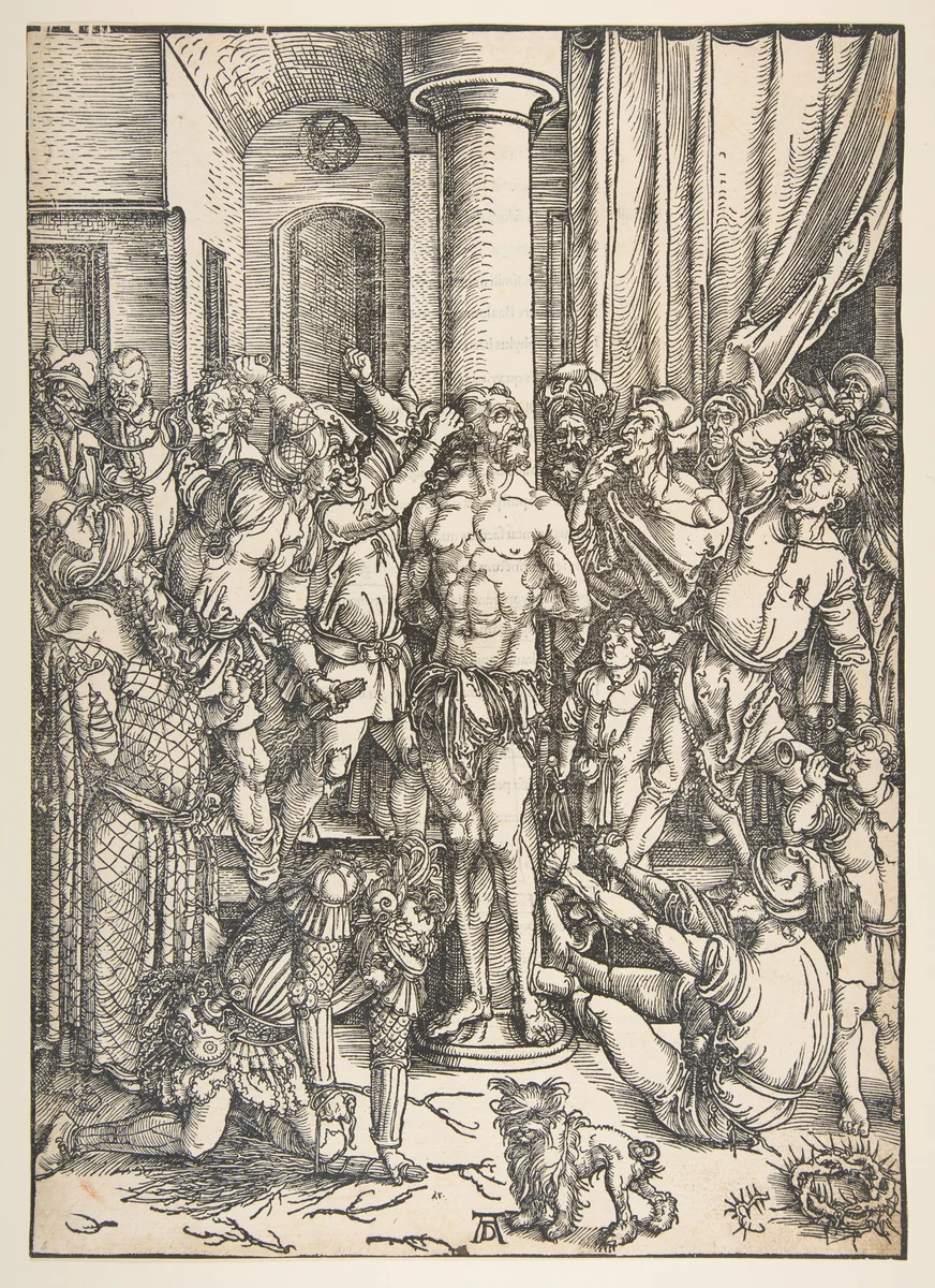 The Scourging of Christ by Albrecht Dürer, print, 1485-1528