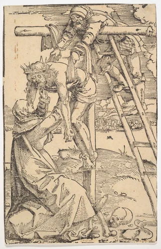 Descent from the Cross by Hans Baldung, print, 1505
