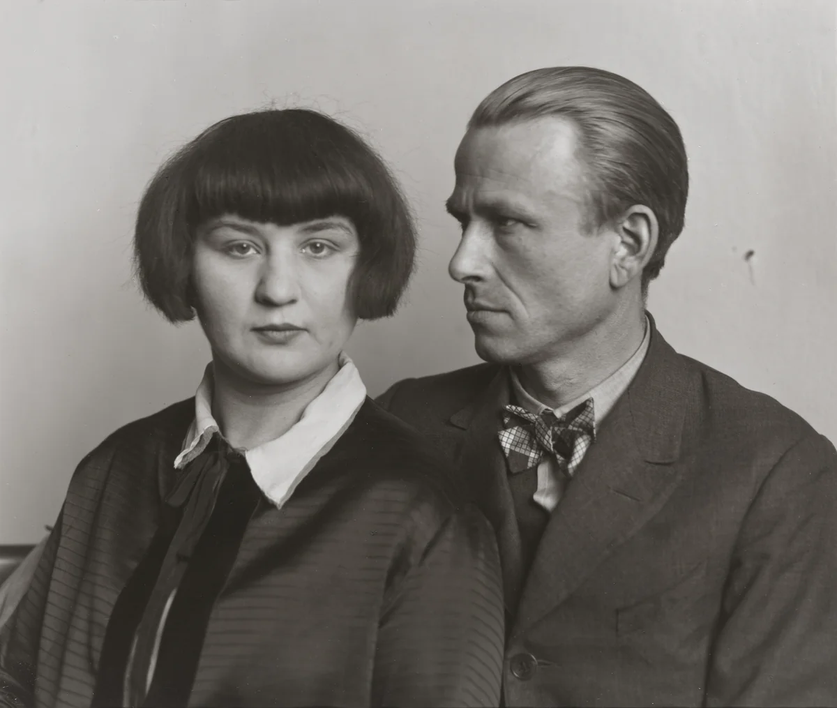 The Painter Otto Dix and his Wife Martha by August Sander, photograph, 1925