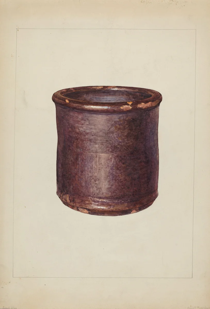 Jar by Howell Rosenbaum, index of american design, 1938