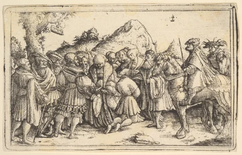 The pardoning of a criminal by Christoph Bockstorffer, print, 1531