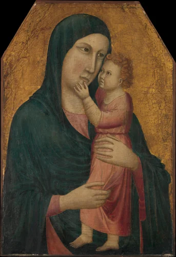 Madonna and Child by Cheyo da Firenze, painting, 1307-1317