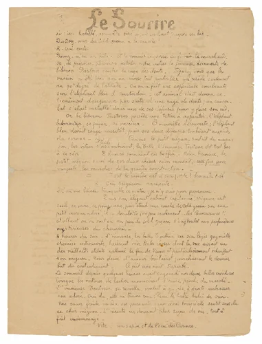Le sourire: Journal sérieux, Sept. 19, 1899 by Paul Gauguin, print, 1899