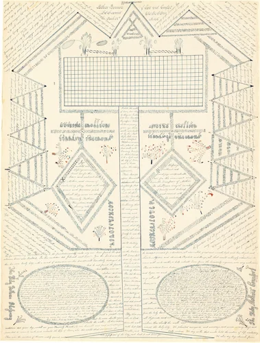 Mother's Banner of Love and Comfort by Rebecca Landon, drawing, 1845