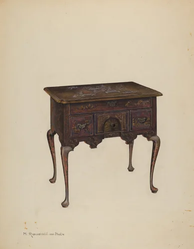 Lowboy by M. Rosenshield-von-Paulin, index of american design, 1938