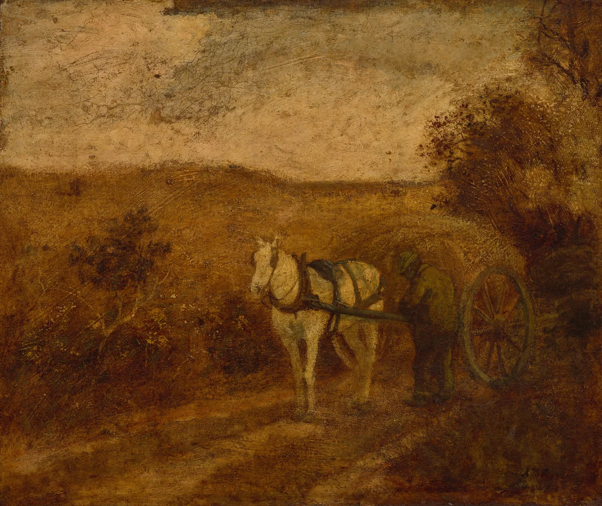 Mending the Harness by Albert Pinkham Ryder, painting, 1825-1899