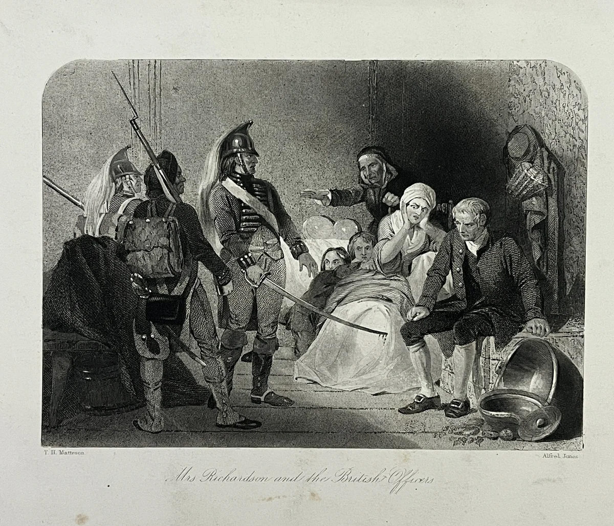 Mrs Richardson and the British Officers by Alfred Jones, other, 1839-1900