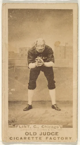 Frank Sylvester "Silver" Flint, Catcher, Chicago, from the Old Judge series (N172) for Old Judge Cigarettes by Goodwin & Company, photograph, 1887