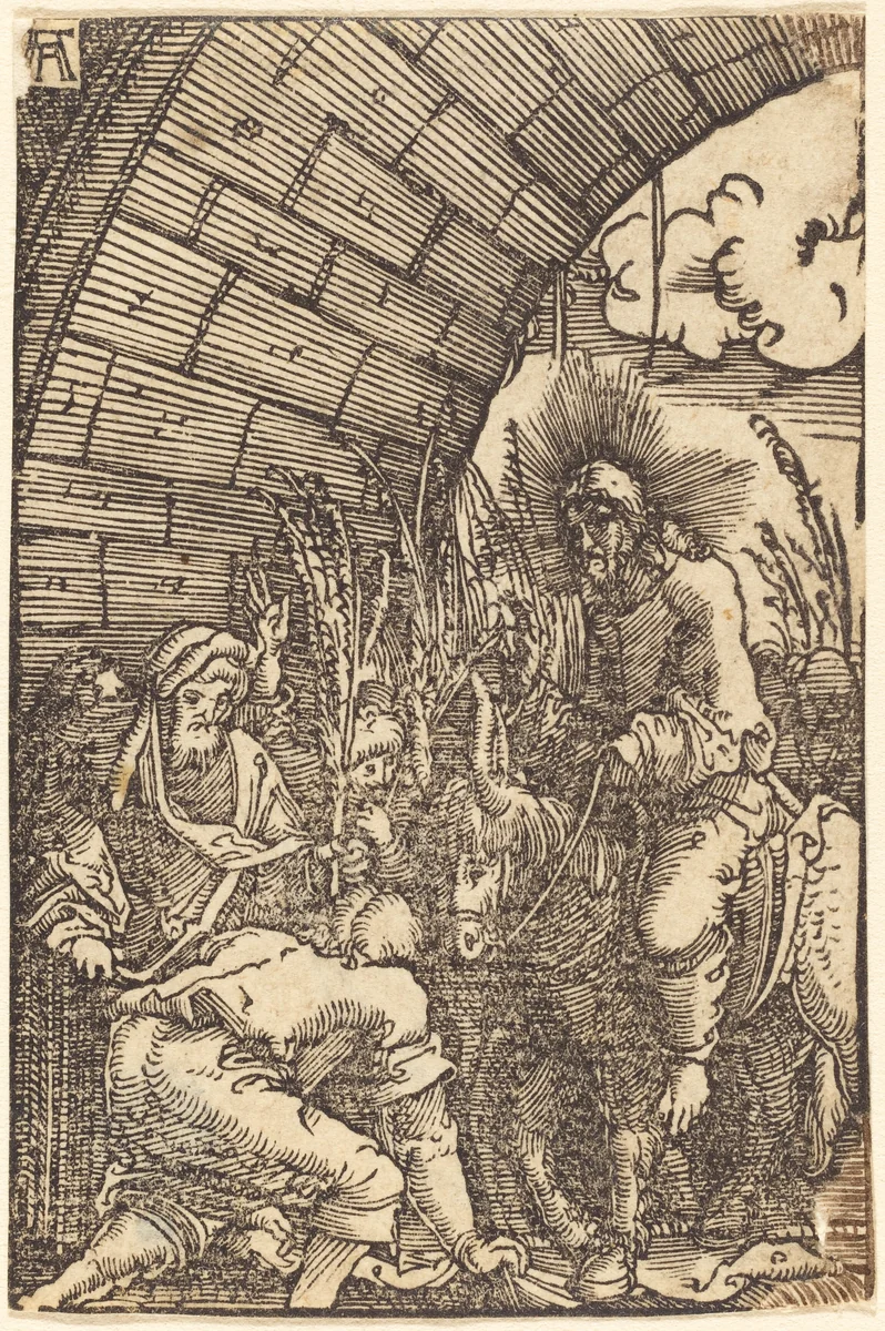 The Entry into Jerusalem by Albrecht Altdorfer, print, 1513