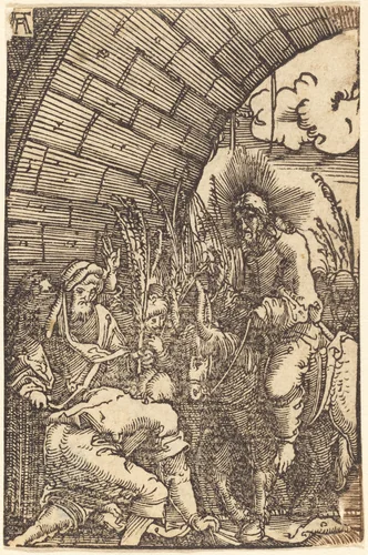 The Entry into Jerusalem by Albrecht Altdorfer, print, 1513