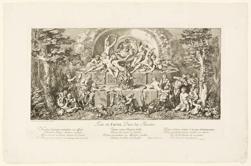 Feste de Faune by Claude Gillot, print, 1693-1722