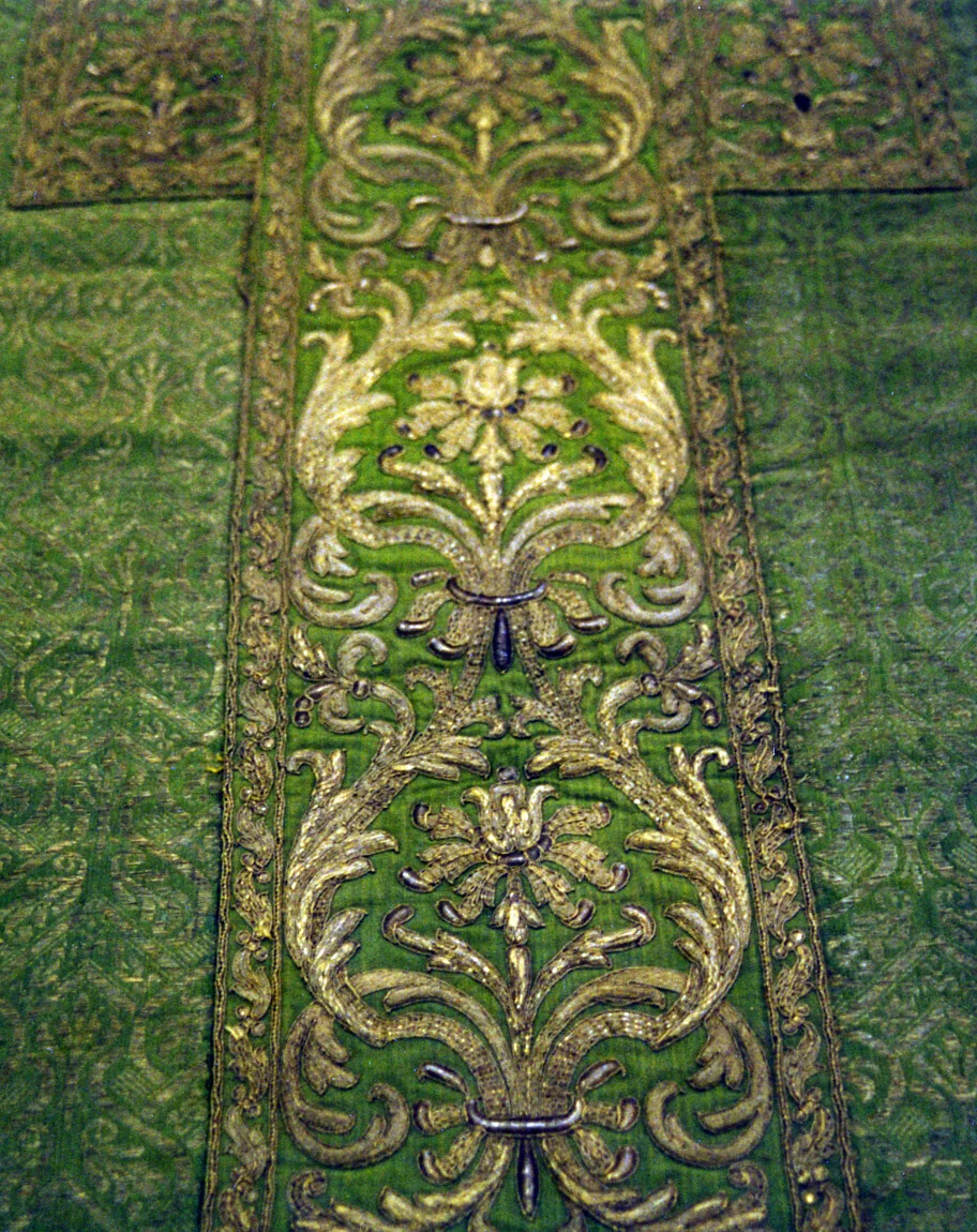 Portion of Chasuble Back by Italy, textile, 1575-1625