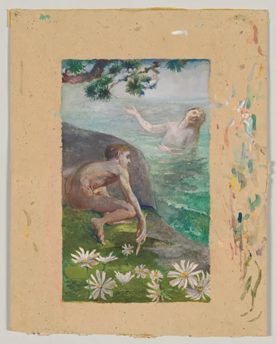 Song of the Siren by John La Farge, artwork, 1883-1884