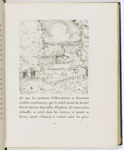 In-text plate (page 49) from Daphnis et Chloé by Pierre Bonnard, illustrated book, 1902