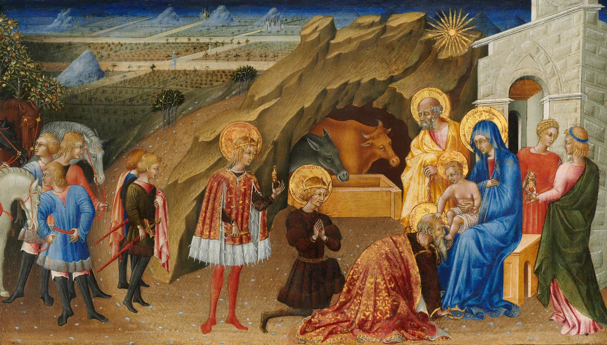 The Adoration of the Magi by Giovanni di Paolo, painting, 1450