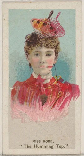 Miss Robe as "The Humming Top," from the series Fancy Dress Ball Costumes (N73) for Duke brand cigarettes by W. Duke, Sons & Co., print, 1889