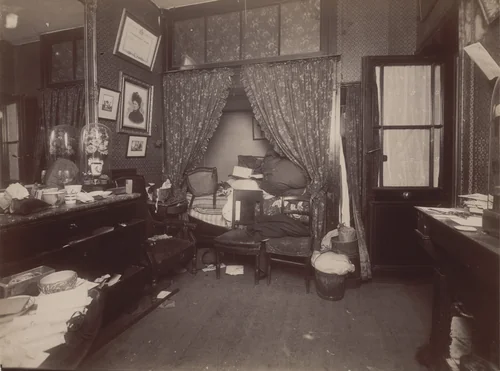 Madame Simon's Parlor by Prefecture of Police, photograph, 1895