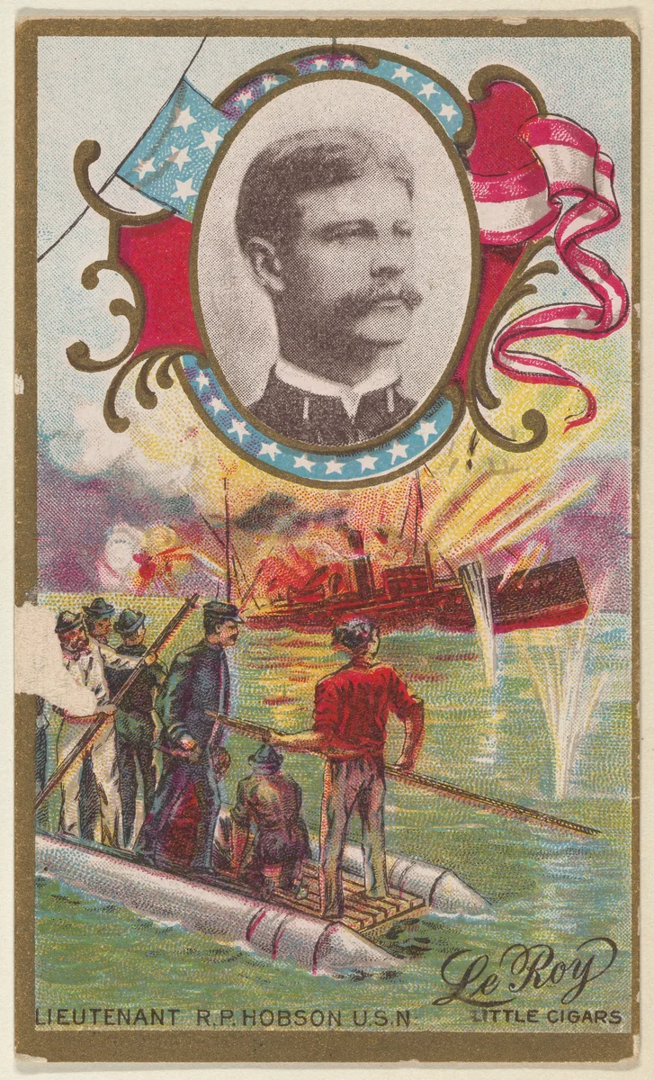 Lieutenant Richmond P. Hobson, U.S. Navy, from the "Generals" series (T63), issued by LeRoy Little Cigars by LeRoy Little Cigars, print, 1898-1901