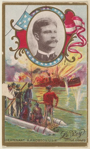 Lieutenant Richmond P. Hobson, U.S. Navy, from the "Generals" series (T63), issued by LeRoy Little Cigars by LeRoy Little Cigars, print, 1898-1901