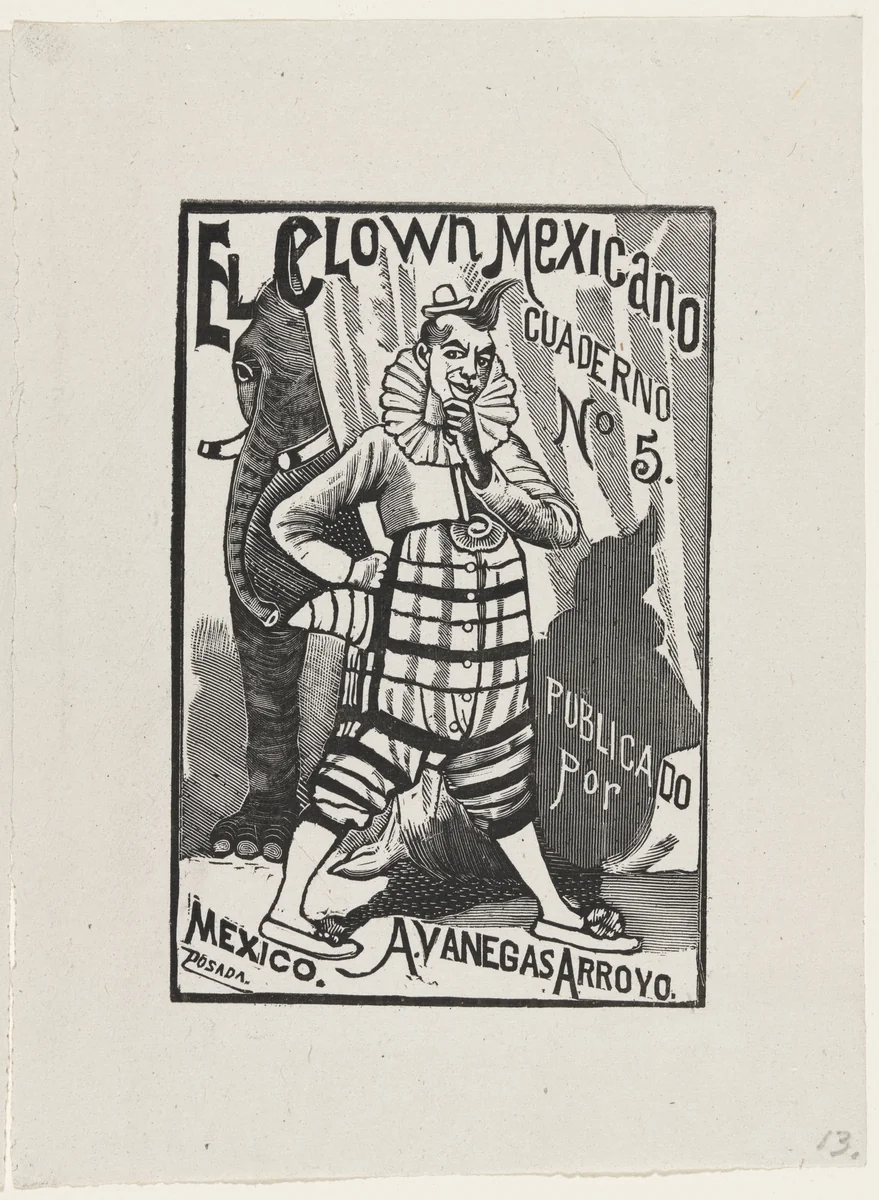 The Mexican Clown (El Clown Mexicano) from 25 Prints of José Guadalupe Posada by José Guadalupe Posada, print, 1942
