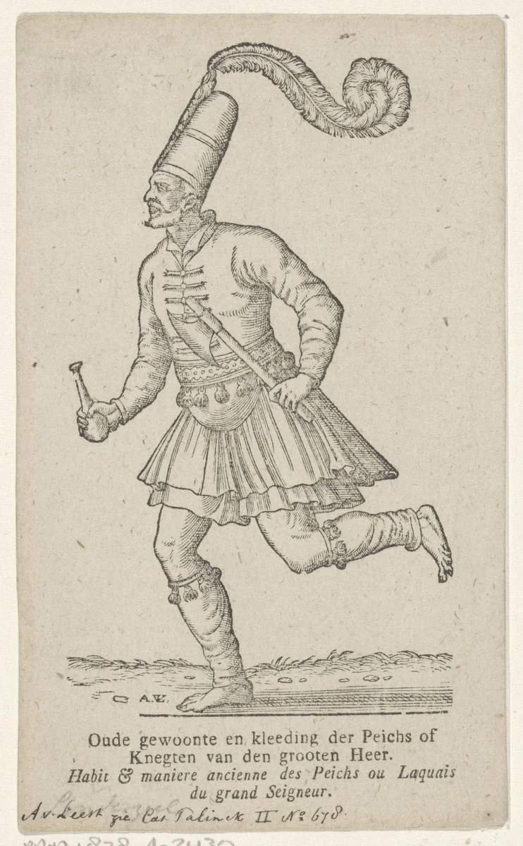 Man in Oosterse kleding by Unknown, print, 1576