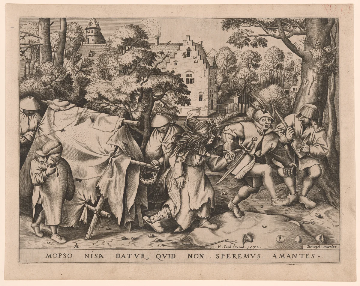 The Dirty Bride, or The Wedding of Mopsus and Nisa by Pieter van der Heyden
Pieter Bruegel the Elder, other, 1570