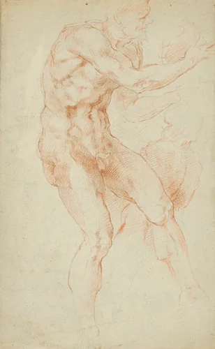 Sketches of Two Satyrs by Jean Baptiste Carpeaux, drawing, 1847-1875
