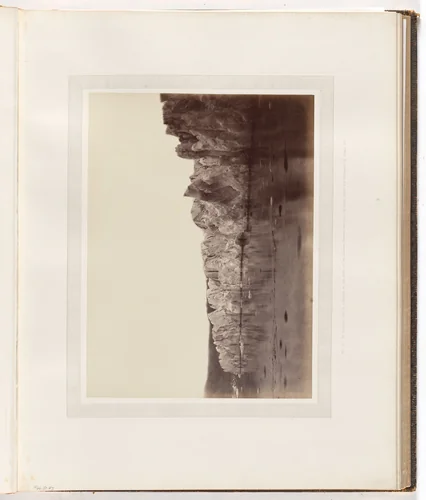 "An extended view of a section of the front of the glacier" by George P. Critcherson, John L. Dunmore, William Bradford, photograph, 1869