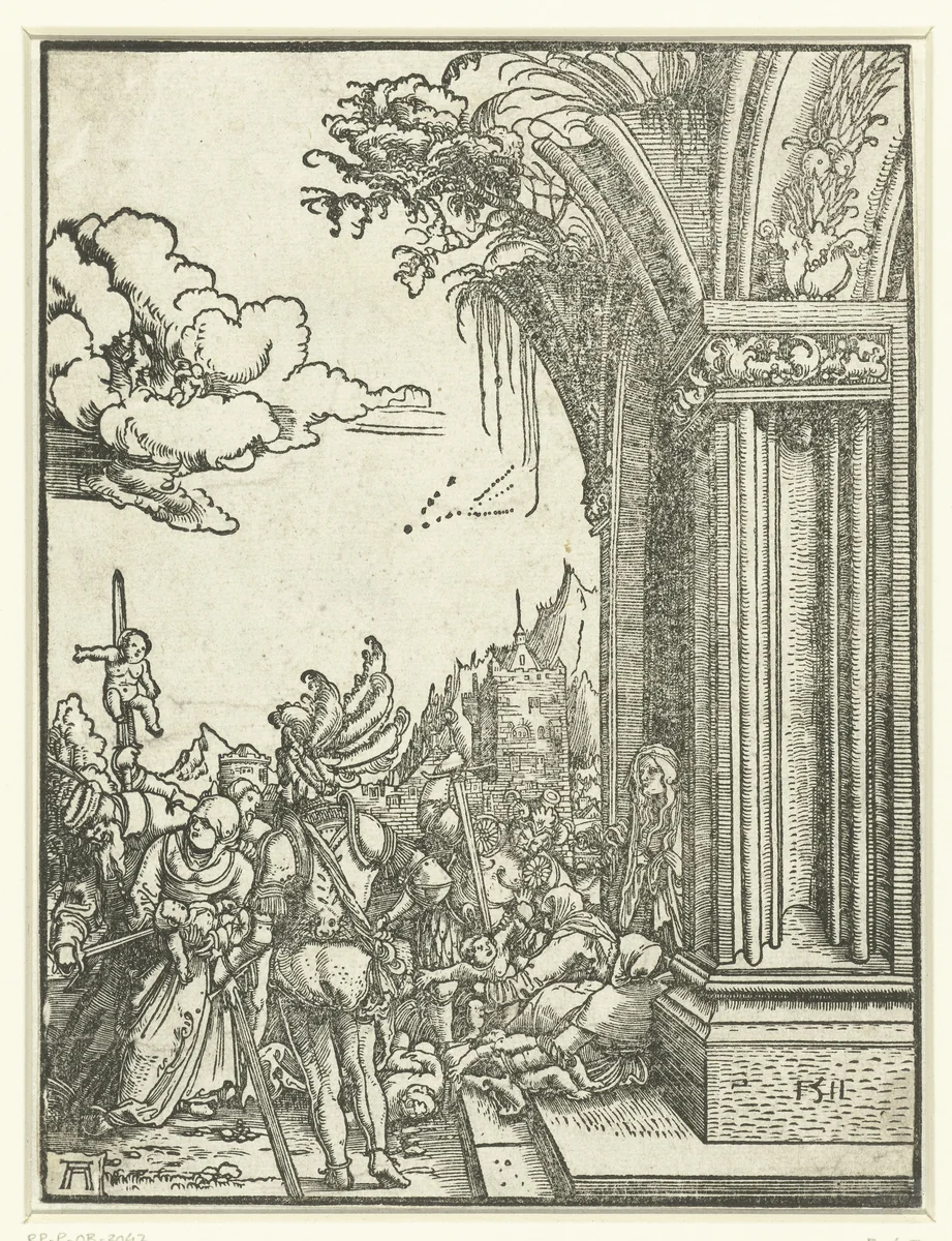 Kindermoord te Bethlehem by Unknown, print, 1511