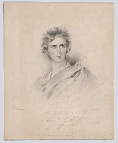 Mr. Kean in the Character of Macbeth by Henry Meyer, print, 1815