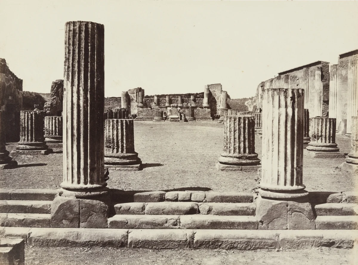 Basilica (Pompeii) by Giorgio Sommer, photograph, 1857