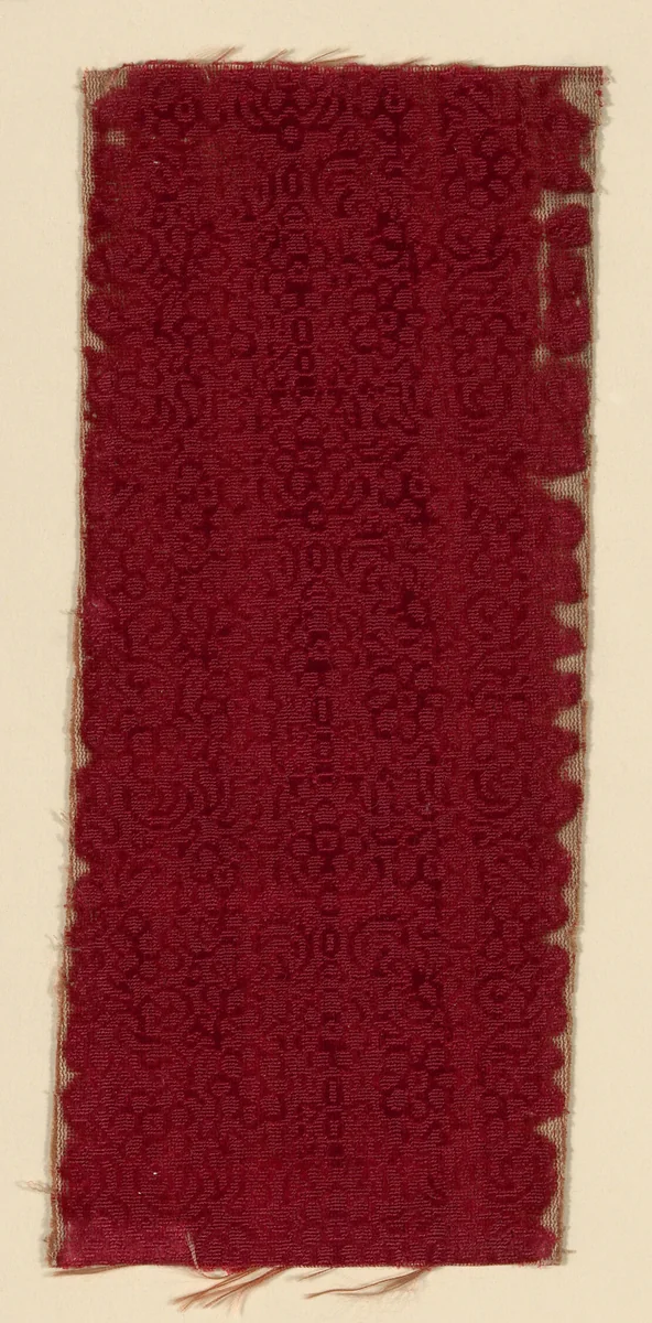 Fragment by Italy, textile, 1601-1700