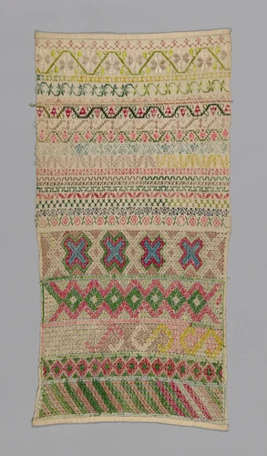 Sampler by Mexico, textile, 1801-1900
